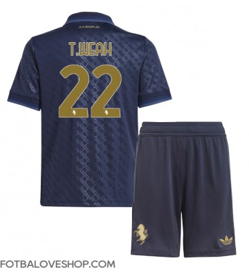 Juventus Timothy Weah #22 Dětské Alternativní Dres 2024-25 Krátký Rukáv (+ trenýrky)